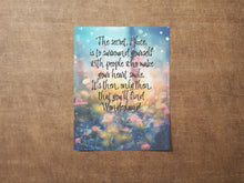 Load image into Gallery viewer, Alice In Wonderland People Who Make Your Heart Smile Fantasy Enchanted Garden Print - Framed & Unframed Options