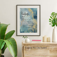 Load image into Gallery viewer, Kintsugi Meaning print - Kintsukuroi Definition Poster - UNFRAMED
