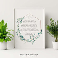 Load image into Gallery viewer, E.E. Cummings Poem i carry your heart (i carry it in my heart) Art Print Home Decor poetry wall art - ORIGINAL STYLE - Unframed print