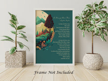 Load image into Gallery viewer, Langston Hughes Poem Print - In Time of Silver Rain The Earth Puts Forth New Life Again - Physical Print Without Frame