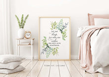 Load image into Gallery viewer, Let Her Sleep, For When She Wakes She Will Move Mountains - Girl's bedroom wall art - UNFRAMED