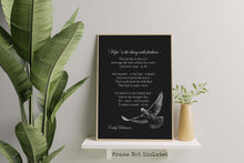 Load image into Gallery viewer, Hope is the thing with feathers - Emily Dickinson - Poetry Wall art - Unframed print