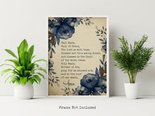 Load image into Gallery viewer, Hail Mary Prayer Print - Hail Mary Full of Grace - Prayer Print - Catholic Prayer Unframed print