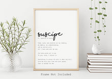 Load image into Gallery viewer, Suscipe Prayer Print - St. Ignatius prayer - Unframed Prayer Print - Catholic Prayer - Christian wall art UNFRAMED