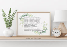 Load image into Gallery viewer, Prayer For Peace - Prayer of Saint Francis - Lord, make me an instrument of your peace - prayer print for Home, Horizontal print - Unframed