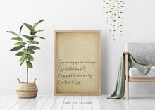 Load image into Gallery viewer, Skye Boat Song - Sing me a song of a lass that is gone Romantic Art Print bedroom decor Unframed lyrics print UNFRAMED