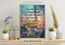 Load image into Gallery viewer, Alice In Wonderland People Who Make Your Heart Smile Fantasy Enchanted Garden Print - Framed & Unframed Options