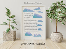 Load image into Gallery viewer, W.B. Yeats The Cloths Of Heaven Poem Wall Art Love Poem, William Butler Yeats Framed & Unframed Options