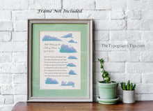 Load image into Gallery viewer, W.B. Yeats The Cloths Of Heaven Poem Wall Art Love Poem, William Butler Yeats Framed & Unframed Options