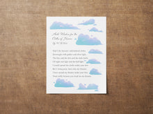 Load image into Gallery viewer, W.B. Yeats The Cloths Of Heaven Poem Wall Art Love Poem, William Butler Yeats Framed & Unframed Options