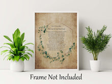 Load image into Gallery viewer, What Lips My Lips Have Kissed, Sonnet by Edna St. Vincent Millay Poem Poster Print - Framed & Unframed Options