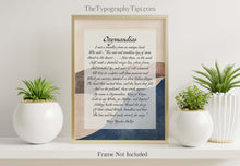 Load image into Gallery viewer, Ozymandias Poem by Percy Shelley - King of Kings Poem - Framed & Unframed Options