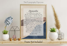 Load image into Gallery viewer, Ozymandias Poem by Percy Shelley - King of Kings Poem - Framed & Unframed Options