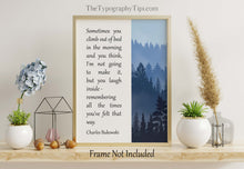 Load image into Gallery viewer, Charles Bukowski Quote Print, Quote About Perseverance and Resilience Wall Art Poster Print Framed & Unframed Options