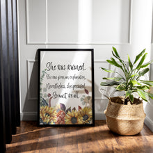 Load image into Gallery viewer, Nevertheless She Persisted Quote Print – “She Was Warned” | Feminist Wall Art
