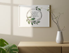 Load image into Gallery viewer, Mary Oliver Quote Print – "...Your one wild and precious life?”
