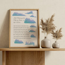 Load image into Gallery viewer, He Wishes for the Cloths of Heaven Poem Print by W.B. Yeats
