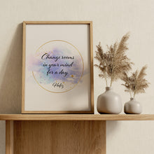 Load image into Gallery viewer, Hafiz Quote Print "Change Rooms in Your Mind for a Day"
