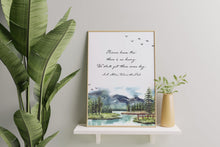 Load image into Gallery viewer, Winnie the Pooh Rivers know this: there is no hurry. We shall get there some day - A A Milne Framed &amp; Unframed Options
