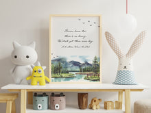 Load image into Gallery viewer, Winnie the Pooh Rivers know this: there is no hurry. We shall get there some day - A A Milne Framed &amp; Unframed Options
