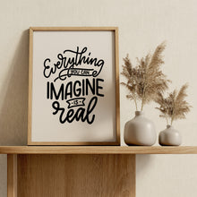 Load image into Gallery viewer, Everything You Can Imagine Is Real Print – Picasso Quote
