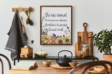 Load image into Gallery viewer, Nevertheless She Persisted Quote Print – “She Was Warned” | Feminist Wall Art
