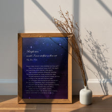 Load image into Gallery viewer, Bright Star John Keats Poem Print, Celestial Poetry Gift
