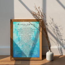 Load image into Gallery viewer, Do Not Love Half Lovers – Kahlil Gibran Poem Print
