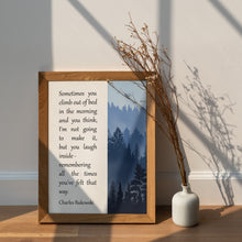 Load image into Gallery viewer, Charles Bukowski Quote Print Perseverance and Resilience Quote

