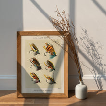 Load image into Gallery viewer, Vintage Salmon Flies Print – Antique Fly Fishing Illustration by C.F. Orvis
