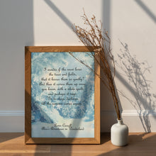Load image into Gallery viewer, Alice's Adventures in Wonderland "I Wonder If the Snow Loves the Trees" – Lewis Carroll Quote Print
