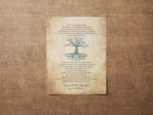 Load image into Gallery viewer, Wedding Reading One Tree Not Two Captain Corelli Mandolin, Love is a temporary madness wedding poem wall art - Framed And Unframed Options
