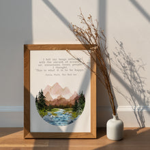 Load image into Gallery viewer, This Is What It Is to Be Happy – Sylvia Plath The Bell Jar Quote Print
