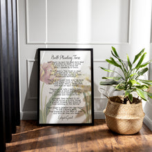 Load image into Gallery viewer, Bulb Planting Time Poem Print – Edgar Guest Tulip and Daffodil Botanical
