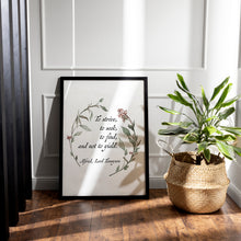Load image into Gallery viewer, To Strive, To Seek, To Find, and Not to Yield – Alfred Lord Tennyson Quote Print

