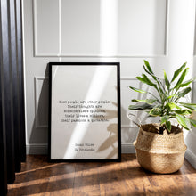 Load image into Gallery viewer, Oscar Wilde Quote Print – “Most People Are Other People” | De Profundis Wall Art
