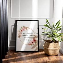 Load image into Gallery viewer, Never Underestimate the Power of a Girl With a Book – Ruth Bader Ginsburg Quote Print
