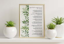Load image into Gallery viewer, Anyone Lived in a Pretty How Town Poem Print by E E Cummings, Literary Wall Art
