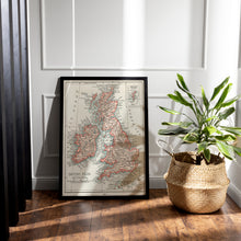 Load image into Gallery viewer, British Isles Vintage Map Print – 1900 Rand McNally Map of England, Scotland, Ireland &amp; Wales
