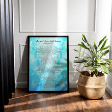 Load image into Gallery viewer, Do Not Love Half Lovers – Kahlil Gibran Poem Print
