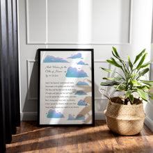 Load image into Gallery viewer, He Wishes for the Cloths of Heaven Poem Print by W.B. Yeats
