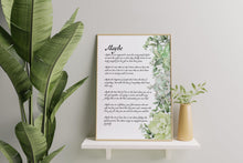 Load image into Gallery viewer, Maybe Love Poem Print - Wedding Reading - 1st Anniversary Gift
