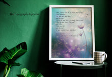 Load image into Gallery viewer, Alice in Wonderland Quote Print – “We’re All Mad Here” | Lewis Carroll
