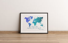 Load image into Gallery viewer, I Haven't Been Everywhere, But It's On My List – Susan Sontag Quote Print
