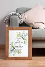 Load image into Gallery viewer, Let Her Sleep for When She Wakes She Will Move Mountains Print -  Girl's Bedroom Wall Art
