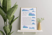 Load image into Gallery viewer, He Wishes for the Cloths of Heaven Poem Print by W.B. Yeats
