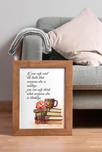 Load image into Gallery viewer, Norwegian Wood Quote Print – Haruki Murakami Reading Wall Art
