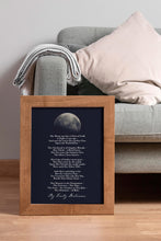Load image into Gallery viewer, The Moon Was But a Chin of Gold – Emily Dickinson Poem Print
