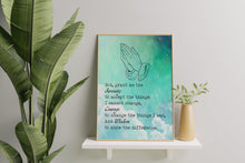 Load image into Gallery viewer, Serenity Prayer Print – Sobriety Gift, Sober Anniversary Gift
