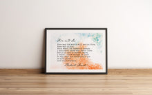 Load image into Gallery viewer, Fire and Ice Poem Print by Robert Frost
